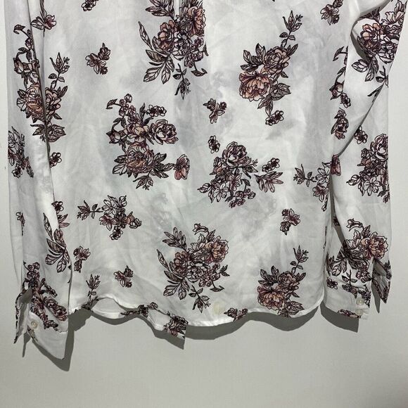 Rue21 Women's Multicolor Floral Collared Long Sleeve Button Up Shirt Size XS - Picture 7 of 7